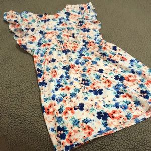 Ruffle shoulder dress